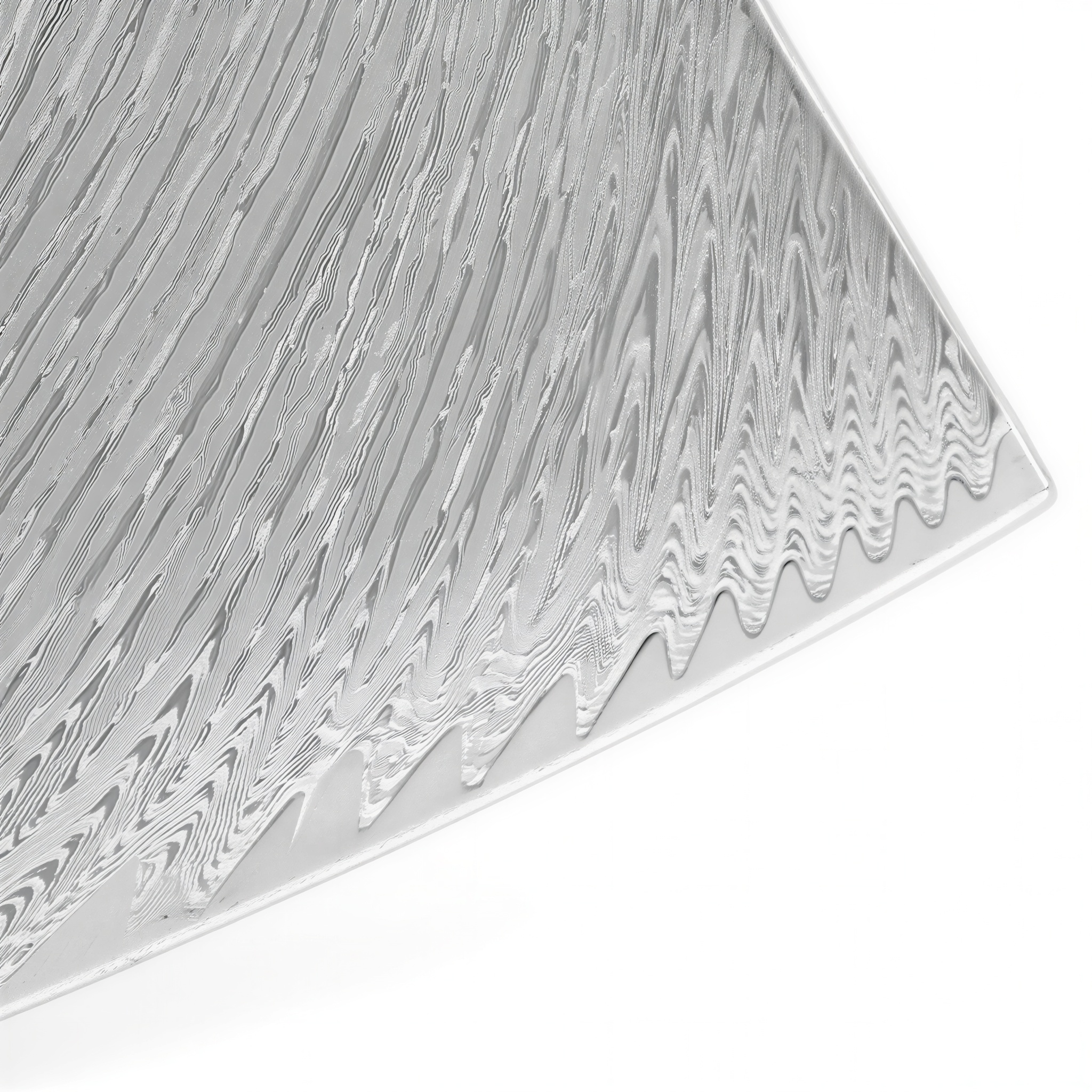 Couperet de cuisine japonais 7 pouces Ipso Shiro – Lame acier Damas 67 couches VG10 – Manche résine marbrée renforcée